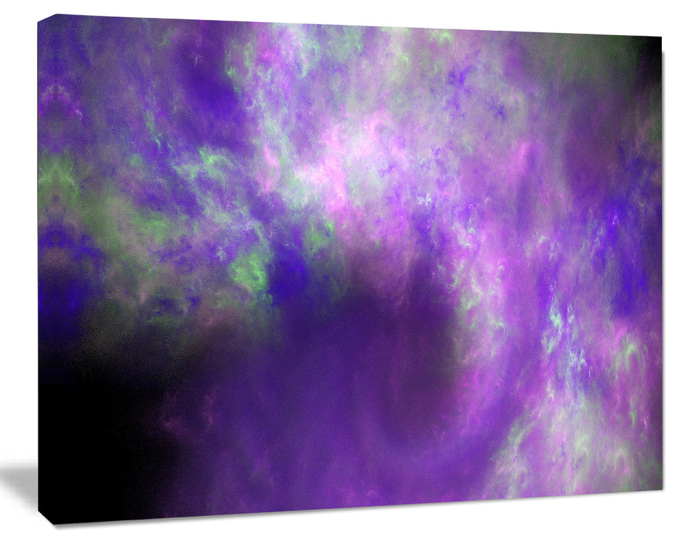 Perfect Light Purple Starry Sky, Abstract Canvas Art Print, 20x12