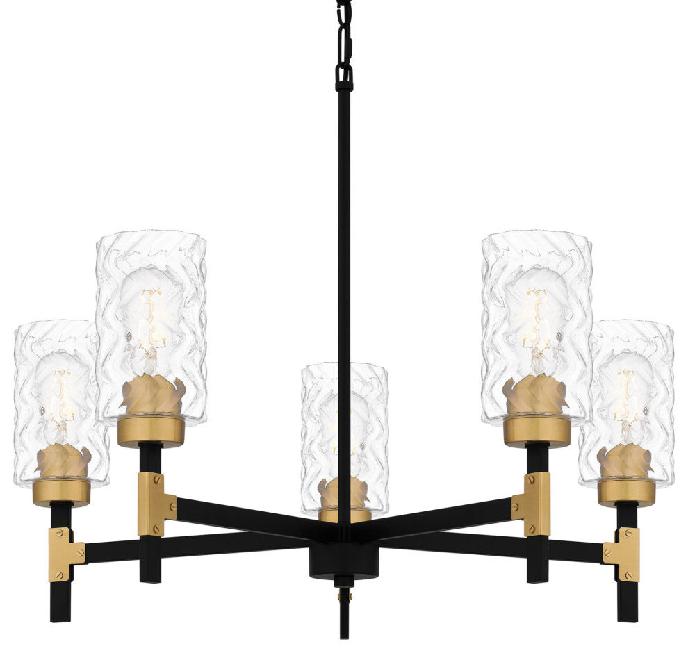 Quoizel CAY5028 Carly 5 Light 28"W Chandelier - Matte Black