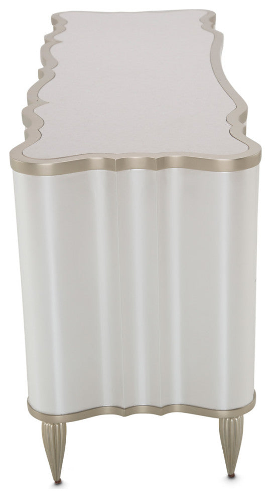 London Place Vanity Desk - Creamy Pearl