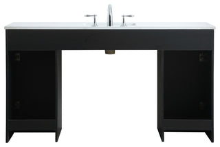 60" ADA Compliant Bathroom Vanity, Black