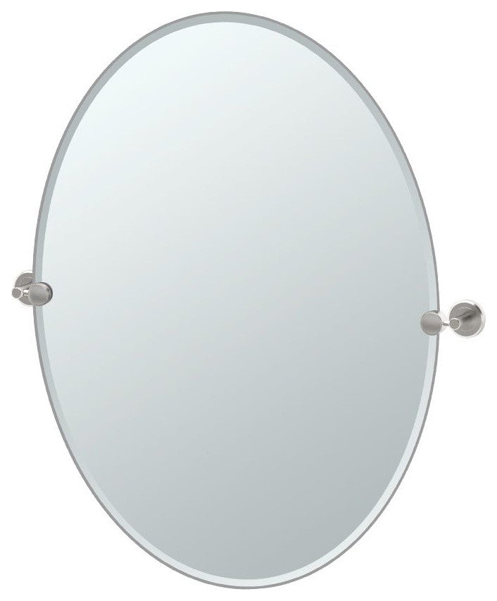 Gatco Latitude2 5-Piece Bathroom Accessory Kit With Mirror, Satin Nickel