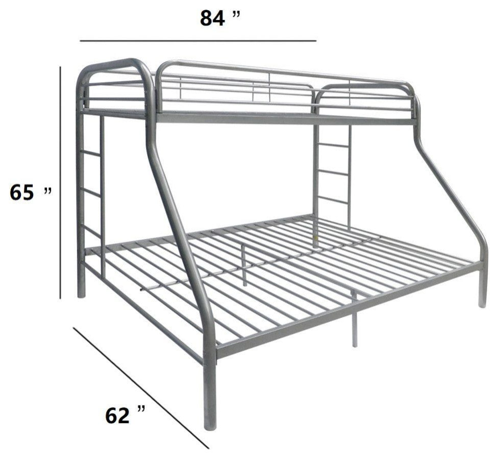 Acme Tritan Twin XL/Queen Bunk Bed Silver