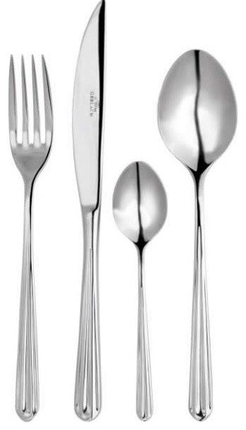 PIANO Stainless Steel 24-Piece Flatware Set