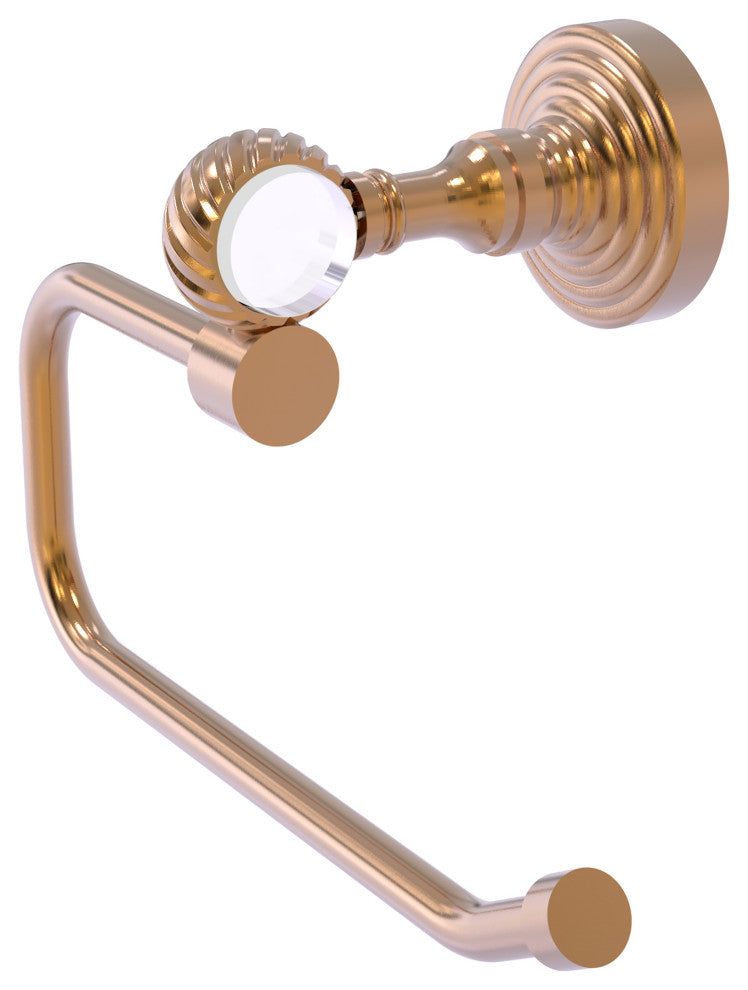 Pacific Grove Euro Style Twisted Toilet Tissue Holder, Brushed Bronze