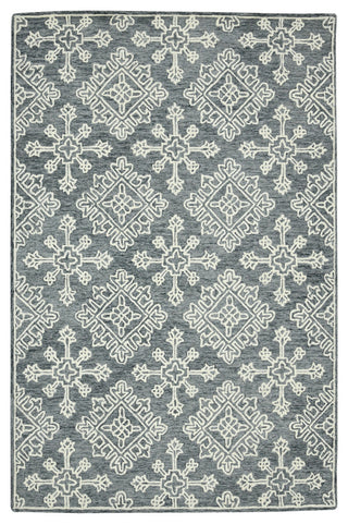 Boscage Penswick Area Rug, Dark Gray, 2' x 3', Geometric