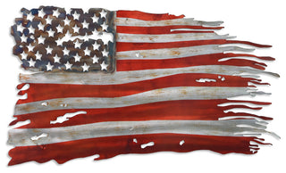 Hand Painted Etched Metal Wall Sculpture, Multi Color, Free & Brave