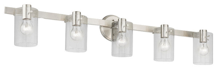 Munich 5 Light Brushed Nickel Vanity Sconce