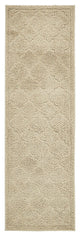 Unique Loom Beige Traditional Trellis Shag 2'' 0 x 6'' 7 Runner Rug