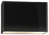 Ambiance Large ADA Wide Rectangle Wall, 12", Gloss Black/Matte White
