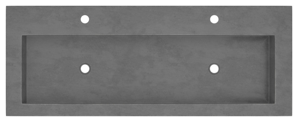 48" Zaca Vanity Base with NativeStone Trough in Slate