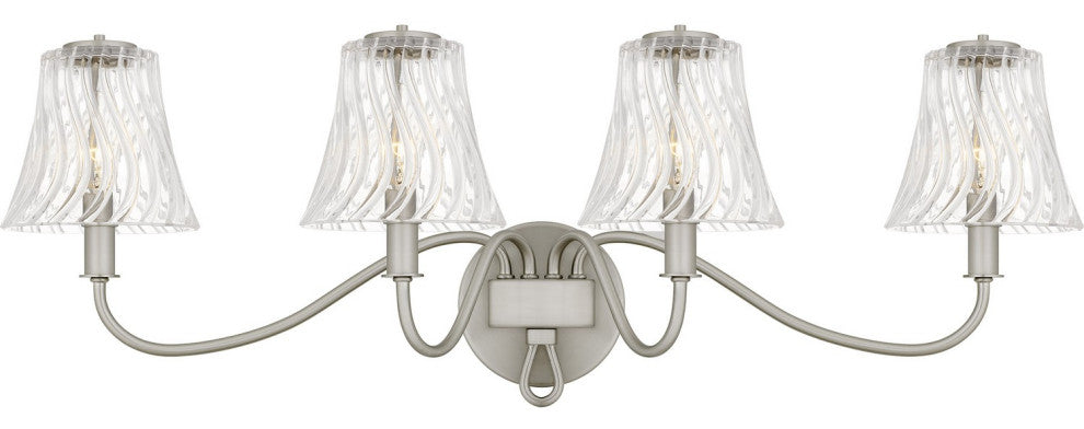 McKinney Four Light Bath in Brushed Nickel