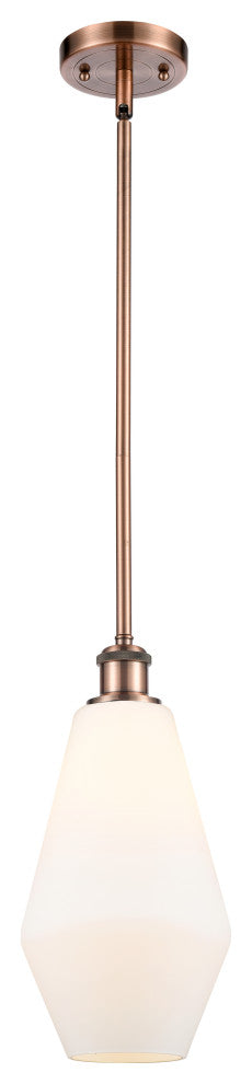 Innovations 516-1S-AC-G651-7 1-Light Mini Pendant, Antique Copper