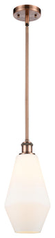 Innovations 516-1S-AC-G651-7 1-Light Mini Pendant, Antique Copper