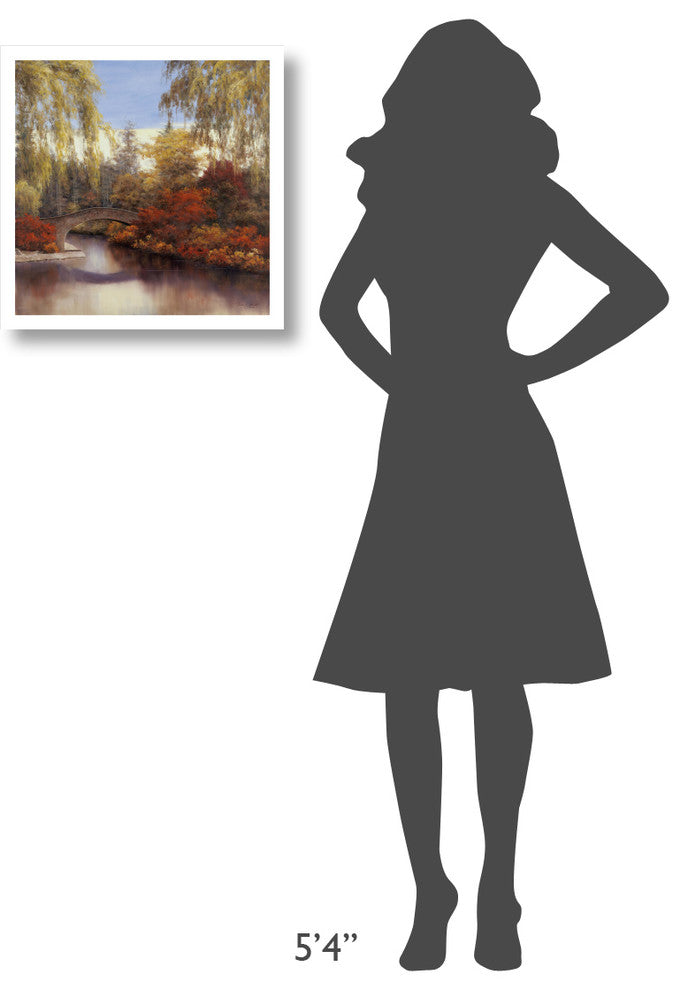 "Autumn Crossing" Digital Paper Print by Diane Romanello, 20"x20"