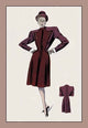 Tailored Fitted Coat - Gallery Wrapped Canvas Art 28" x 42"