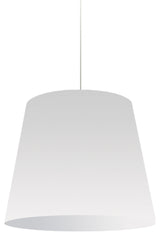 Oversized Drum 1 Light Pendant Medium White Shade