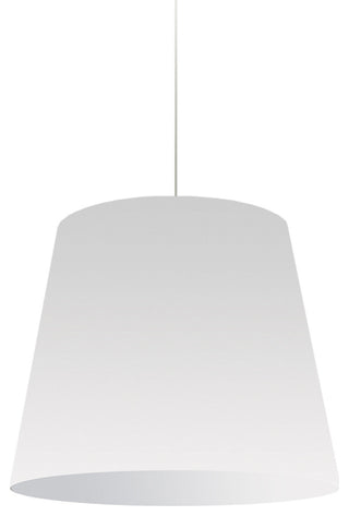 Oversized Drum 1 Light Pendant Medium White Shade
