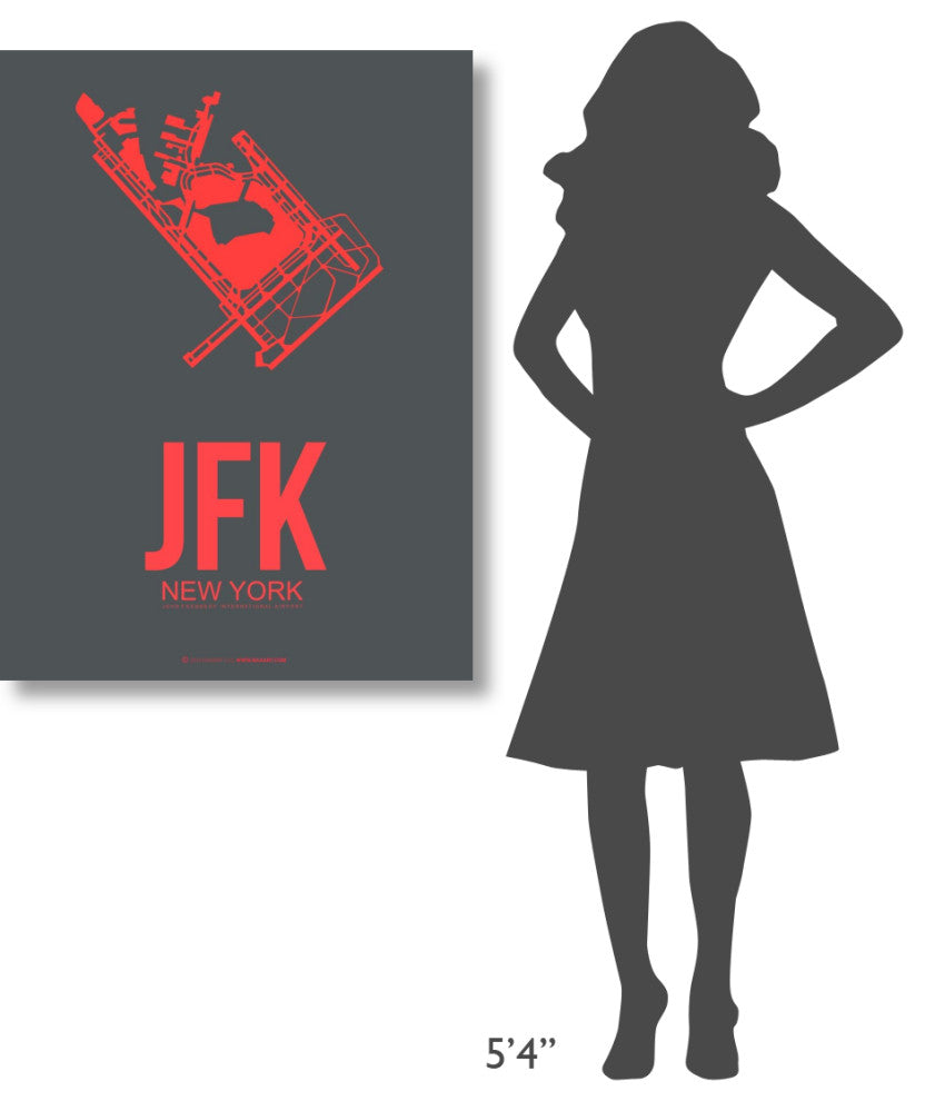 "JFK New York Poster 2" Fine Art Print
