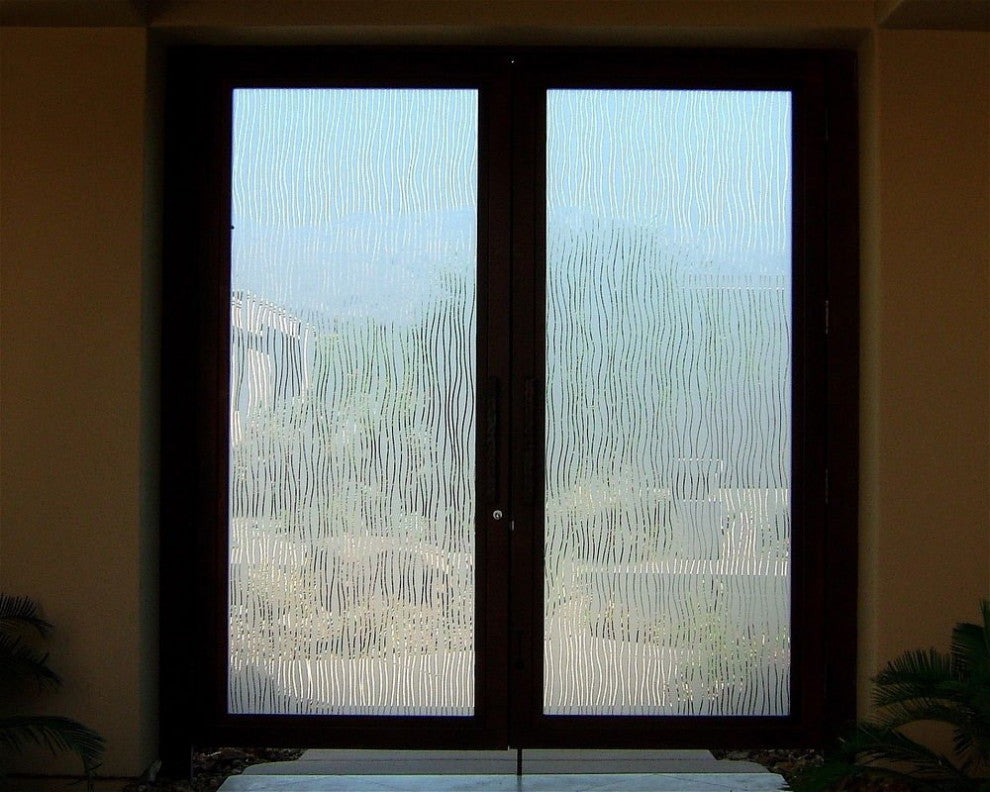 Interior Prehung Door or Interior Slab Door - Water Trails - Primed - 28" x...