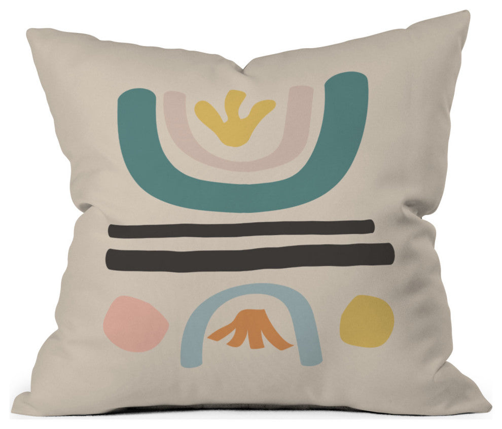 Urban Wild Studio found flowers Outdoor Throw Pillow