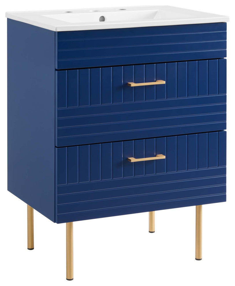 Daybreak 24" Bathroom Vanity, Blue White