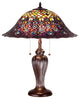 Meyda lighting 26666 25"H Tiffany Peacock Feather Table Lamp