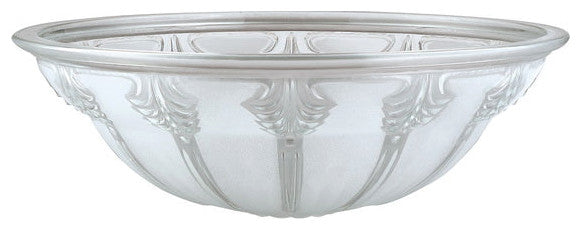 23152-11 Replacement  Clear&Sandblasted/2 Tone Torchiere Lamp Glass(42mm) Shade