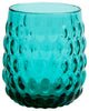 Claire Hand-Blown Juice Glasses, Set of 6, Teal