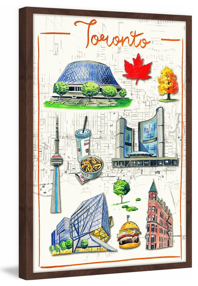 "Fascinating Toronto Antique" Framed Painting Print , 12x18