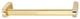 Alno Modern Towel Bar in Polished Brass