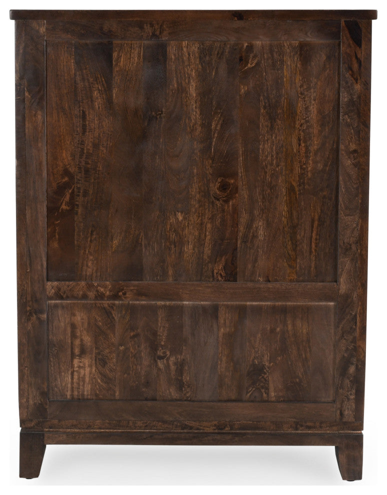 Vivienne Mango Wood Wine Cabinet by Kosas Home, Brown