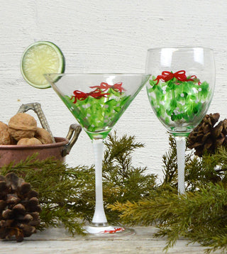 Mistletoe Martini, Set of 2