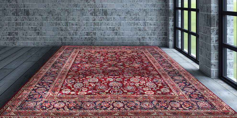 The Barren Hand-Knotted Rug, 9.3x13.2