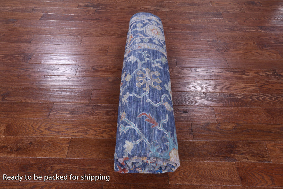 Hand Knotted Turkish Oushak Wool Rug 8' 1" X 9' 9" - Q15622