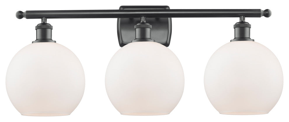 Innovations Lighting 516-3W-BK-G121-8-LED 3 Light 26" Bath Vanity Light