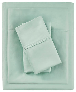 Beautyrest 1000 Thread Count Thermal Management Sheet Set, Seafoam, Full