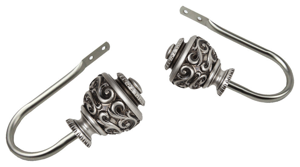 Harmony Holdback, Set of 2, Satin Nickel