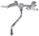 Kingston Brass Wall Mount Bathroom Faucet, Polished Chrome