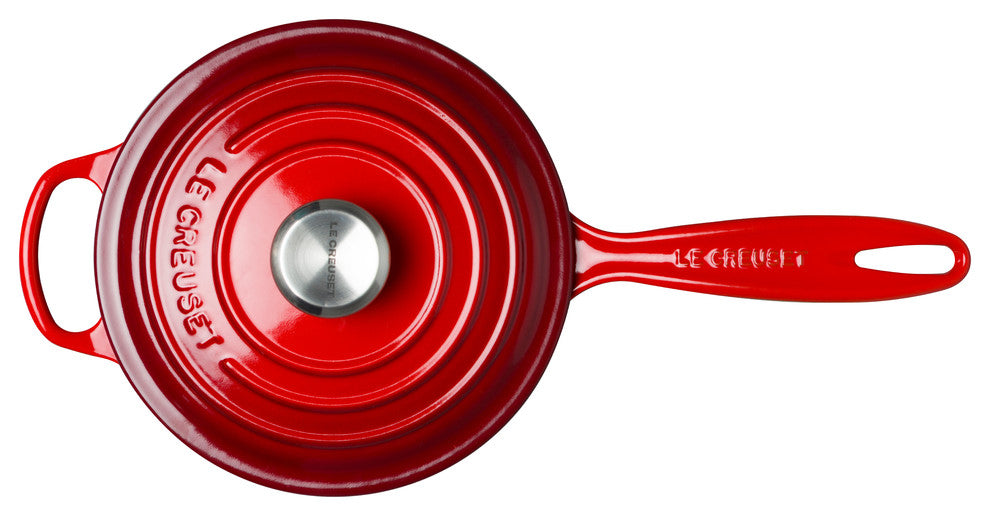 Le Creuset Signature Cast Iron Saucepan, 16 cm, Cerise