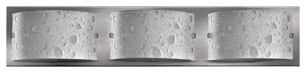 Hinkley Daphne Three Light Vanity, Brushed Nickel