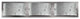 Hinkley Daphne Three Light Vanity, Brushed Nickel