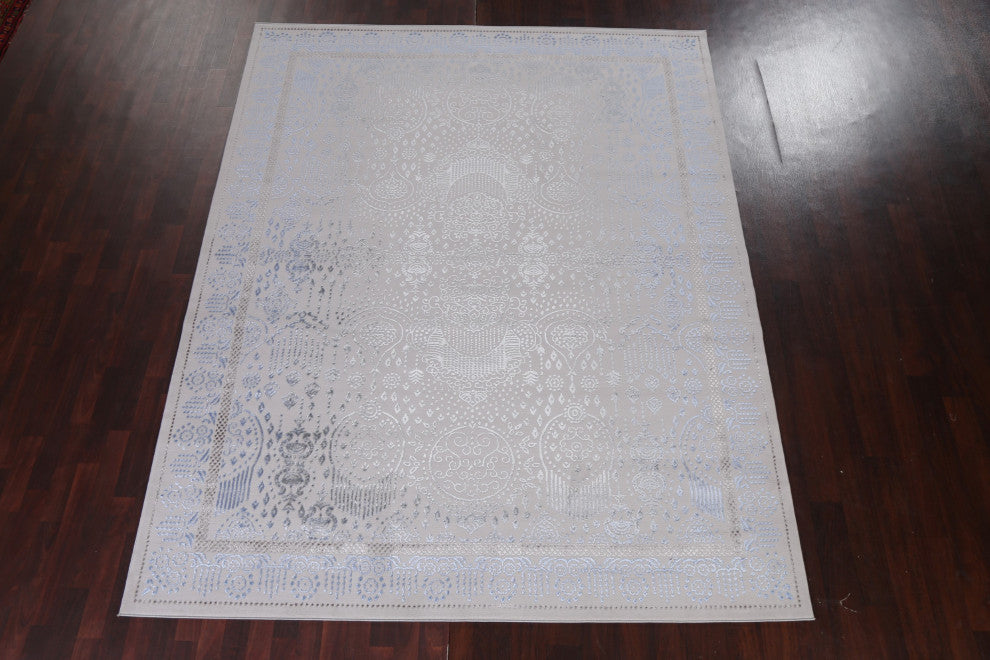 Geometric Damask Turkish Transitional Oriental Rug Home Decor Carpet 8x10