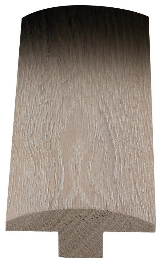 European White Oak T-Molding, 1/2"x2"x78", Wood Molding-Color Sunbleached