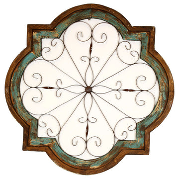 Hacienda Architectural Window, Turquoise