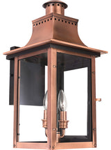 Chalmers 2-Light Outdoor Lantern, Aged Copper