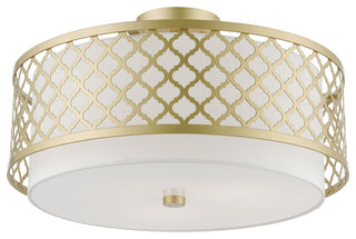 Arabesque 3 Light Soft Gold Large Semi-Flush