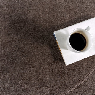 Canyon Abstract Wool Area Rug, Dark Brown 8' 6" x 11' 6" Shaped