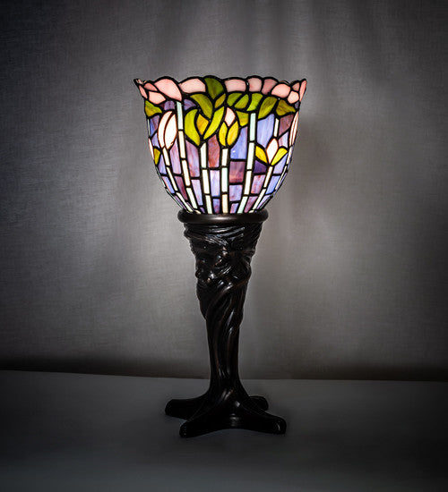 15 High Tiffany Flowering Lotus Mini Lamp