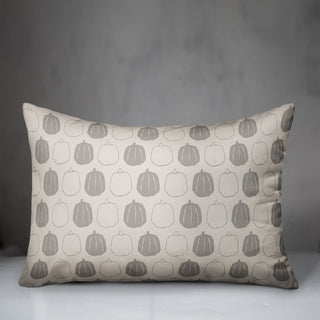 Gray Pumpkin Patch 14x20 Spun Poly Pillow