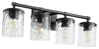 Quorum International 517-4 Starky 4 Light 28"W Vanity Light - Matte Black